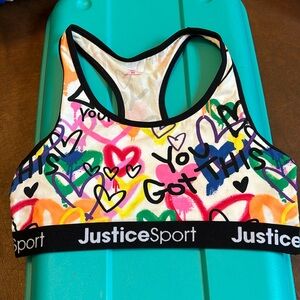NWOT Justice Sport bra